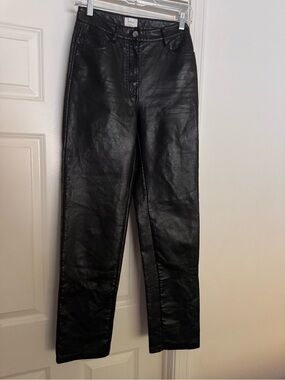 Wilfred black pleather jeans size 2